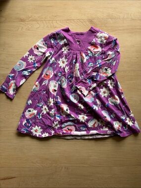Tea Collection Purple Floral Dress